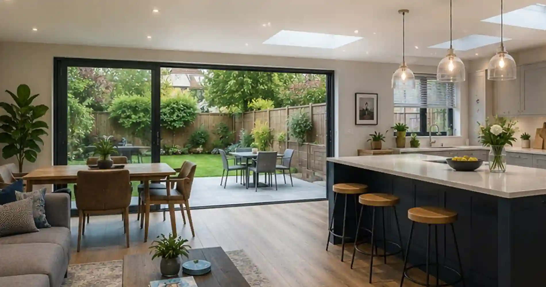 Double-storey extension Esher KT10 project by HWP Design and Build
